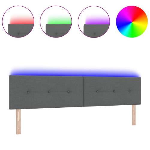 LED uzglavlje s dugmadima tamno sivo 100 cm tkanina Cijena