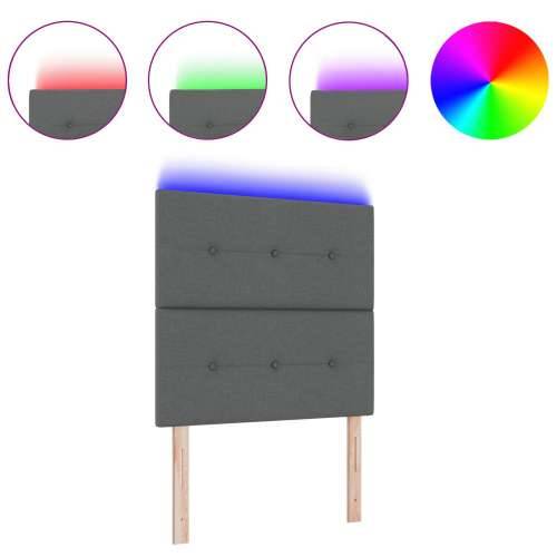LED Uzglavlje Tamno Sivo 80 cm Tkanina Cijena