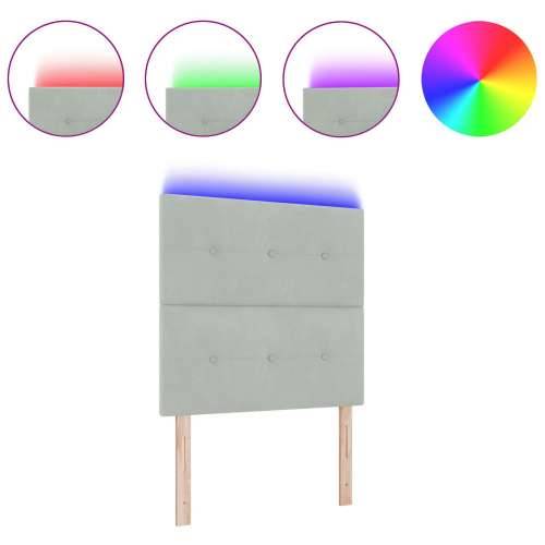 LED Uzglavlje Svjetlosiva 100 cm Baršun Cijena