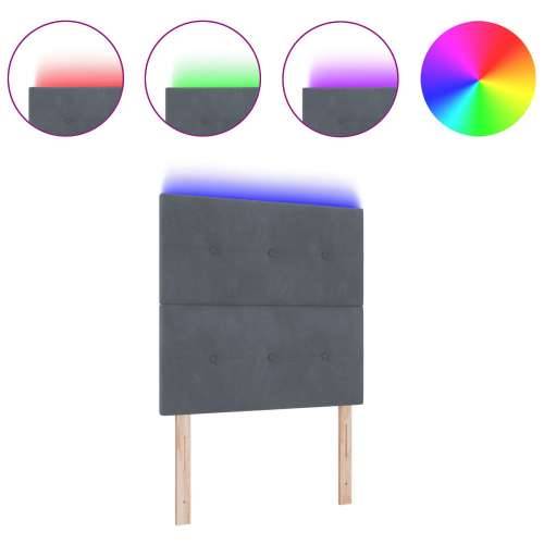 LED uzglavlje tamno sivo 100 cm baršun Cijena