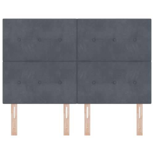 LED Uzglavlje Tamno Sivo 72 cm Baršun Cijena