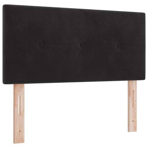 Box Spring Krevet s Madracem Crni 90x200 cm Baršun Cijena