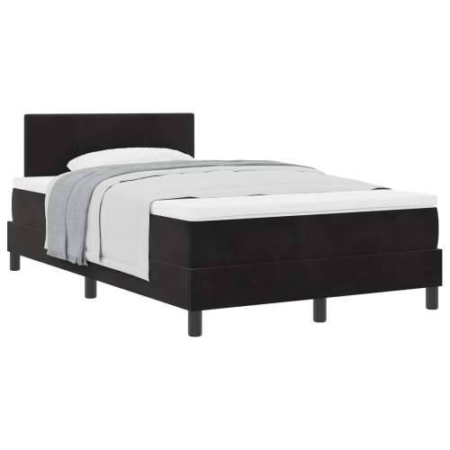Box Spring Krevet s Madracem Crni 120x200 cm Baršun Cijena
