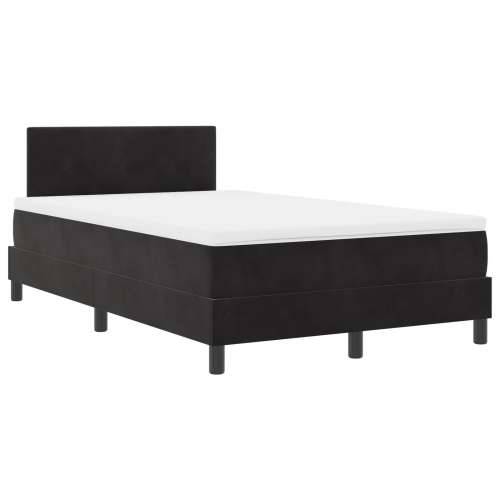 Box Spring Krevet s Madracem Crni 120x200 cm Baršun Cijena