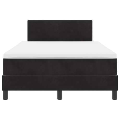 Box Spring Krevet s Madracem Crni 120x200 cm Baršun Cijena