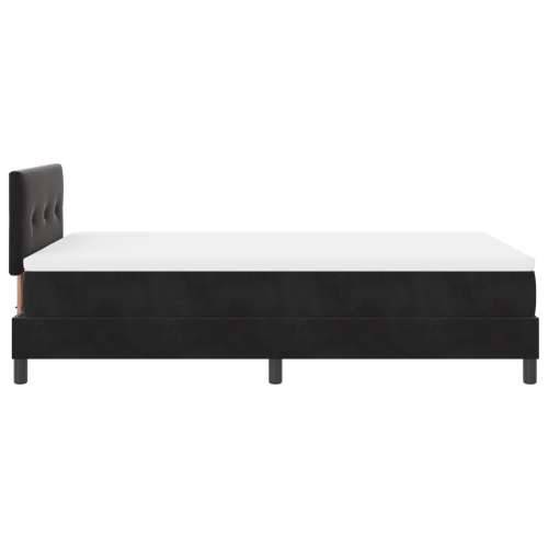 Box Spring Krevet s Madracem Crni 120x200 cm Baršun Cijena