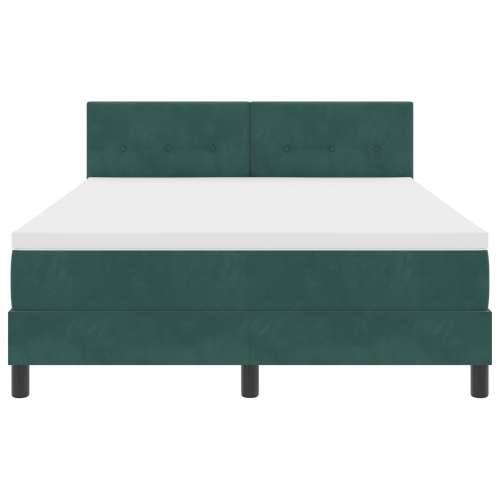Box Spring Krevet s Madracem Tamno Zelena 160x200 cm Baršun Cijena