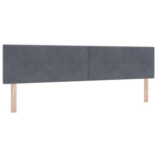 Box Spring Krevet s Madracem Tamno Siva 200x200 cm Baršun Cijena