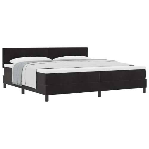Box Spring Krevet s Madracem Crni 200x200 cm Baršun Cijena