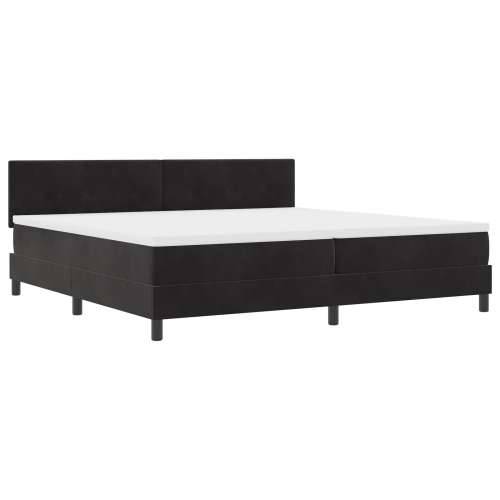 Box Spring Krevet s Madracem Crni 200x200 cm Baršun Cijena