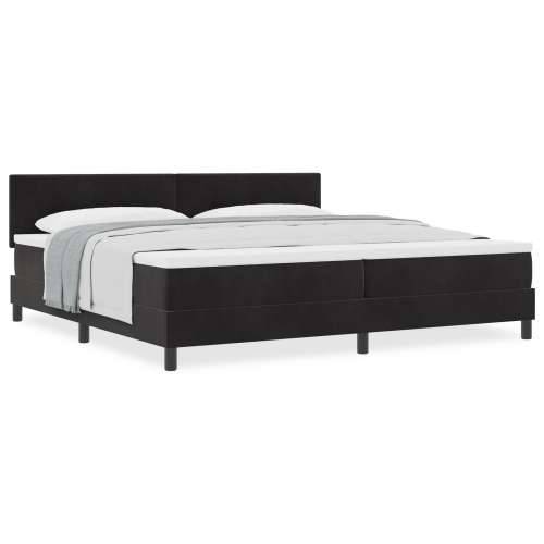 Box Spring Krevet s Madracem Crni 200x200 cm Baršun Cijena