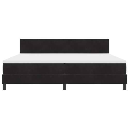 Box Spring Krevet s Madracem Crni 200x200 cm Baršun Cijena