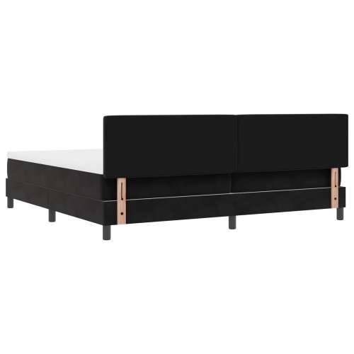 Box Spring Krevet s Madracem Crni 200x200 cm Baršun Cijena