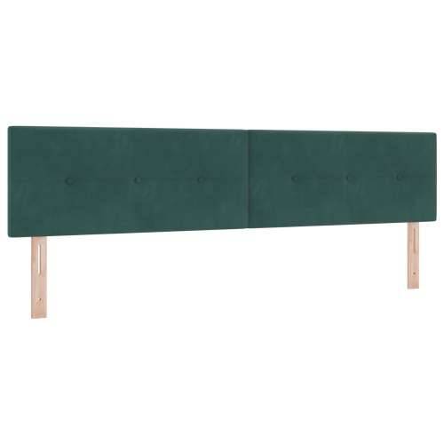 okvir kreveta s madracem tamnozelene boje 200x200 cm od baršuna Cijena