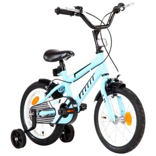 Dječji bicikl 14 inča crno-plavi Cijena