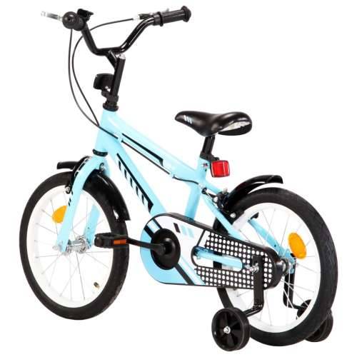 Dječji bicikl 16 inča crno-plavi Cijena