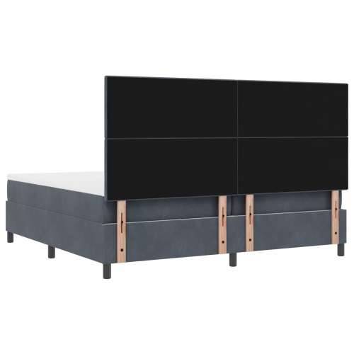 Krevet s podupiračem i madracem Tamno siva 200x200 cm Baršun Cijena