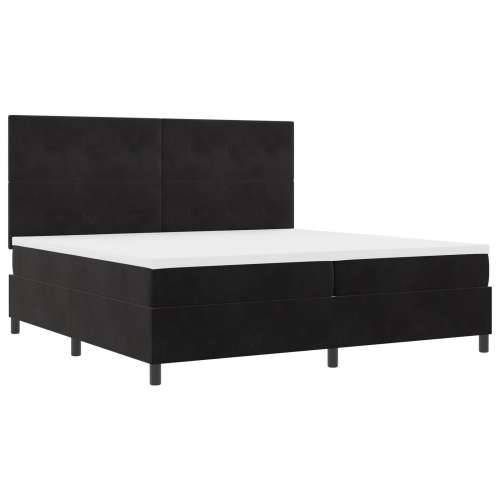 Box Spring Krevet s Madracem Crni 200x200 cm Baršun Cijena