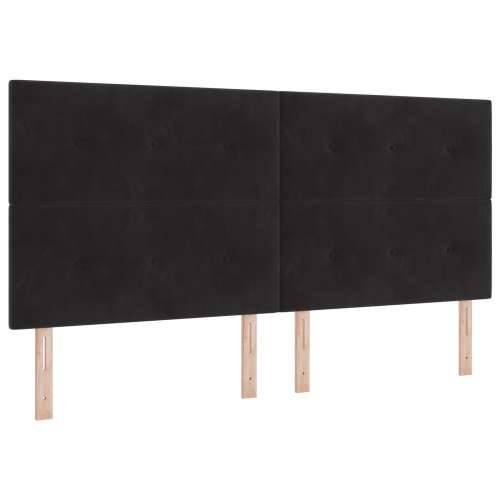 Box Spring Krevet s Madracem Crni 200x200 cm Baršun Cijena