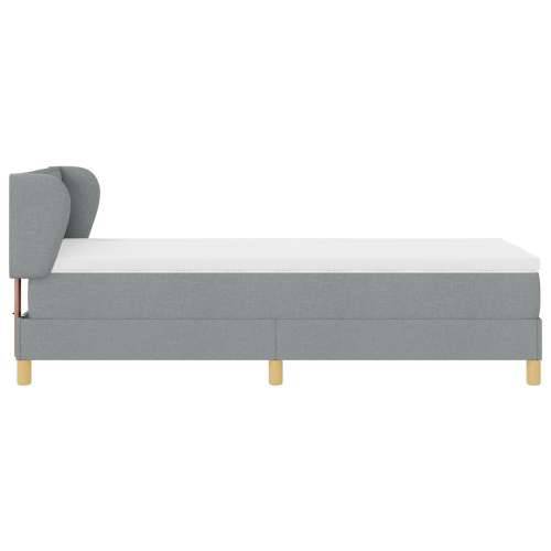 Box Spring Krevet s Madracem Svjetlosiva 90x200 cm Tkanina Cijena