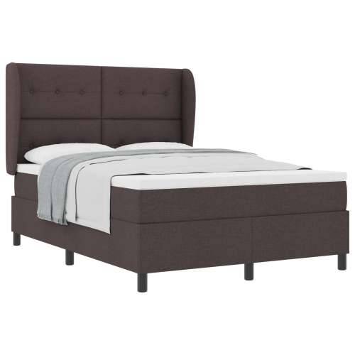 Box Spring krevet s madracem - Tamnosmeđi, 160x200 cm tkanina Cijena