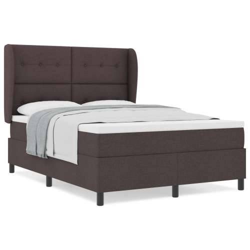 Box Spring krevet s madracem - Tamnosmeđi, 160x200 cm tkanina Cijena