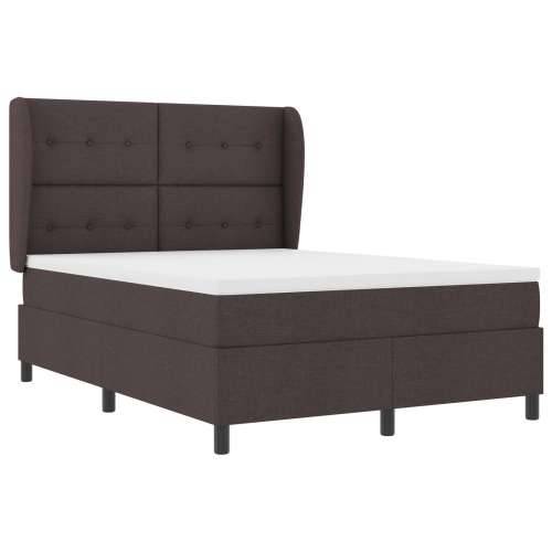 Box Spring krevet s madracem - Tamnosmeđi, 160x200 cm tkanina Cijena