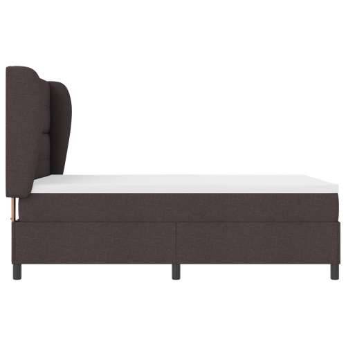 Box Spring krevet s madracem - Tamnosmeđi, 160x200 cm tkanina Cijena