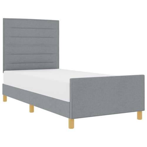 Krevetna konstrukcija Svjetlosiva 80x200 cm Tkanina Cijena