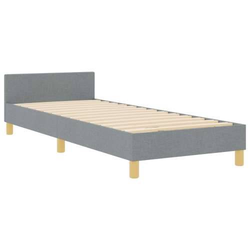 Krevetna konstrukcija Svjetlosiva 80x200 cm Tkanina Cijena