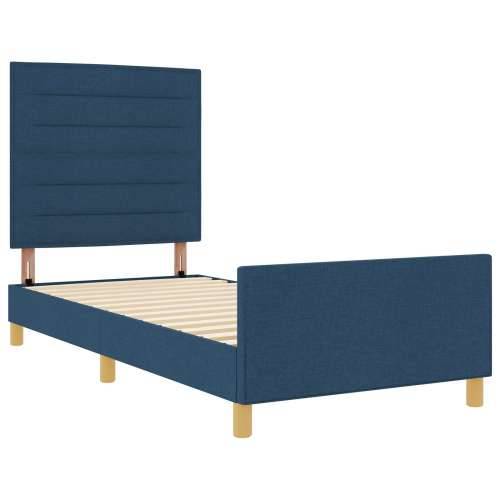 Plavi okvir kreveta od tkanine 80x200 cm Cijena
