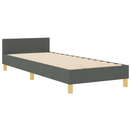 Krevetna konstrukcija tamno siva 90x190 cm tkanina Cijena