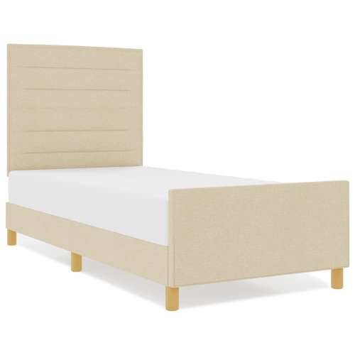 Krem Krevetna Okvir 90x190 cm Tkanina Cijena