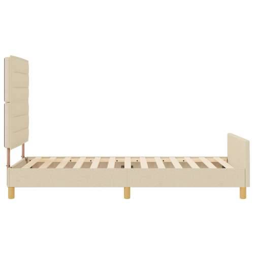 Krem Krevetna Okvir 90x190 cm Tkanina Cijena