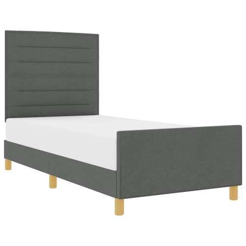 Krevet Siva 100x200 cm Tkanina Cijena