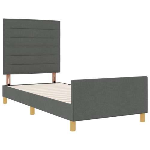 Krevet Siva 100x200 cm Tkanina Cijena