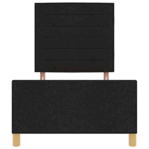 Krevet crni 100x200 cm od tkanine Cijena