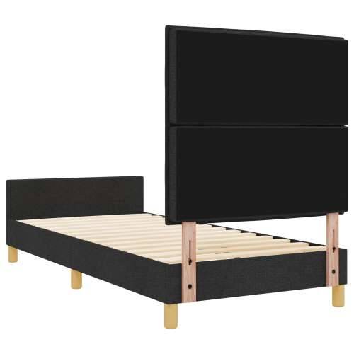 Krevet crni 100x200 cm od tkanine Cijena