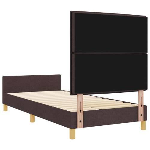 Krevetna konstrukcija Tamnosmeđa 100x200 cm Tkanina Cijena