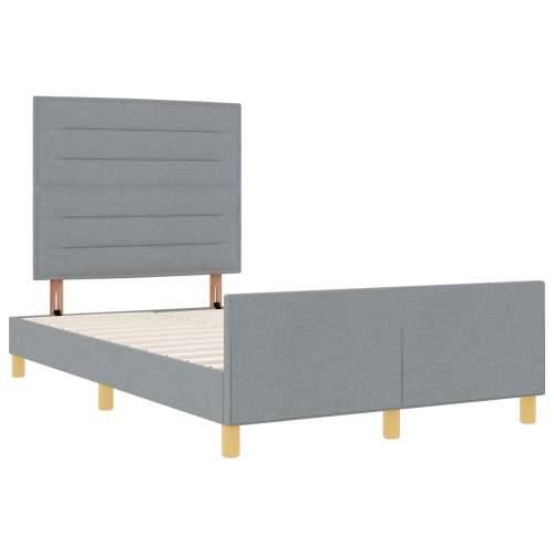 Krevet Sivi 120x200 cm Tkanina Cijena