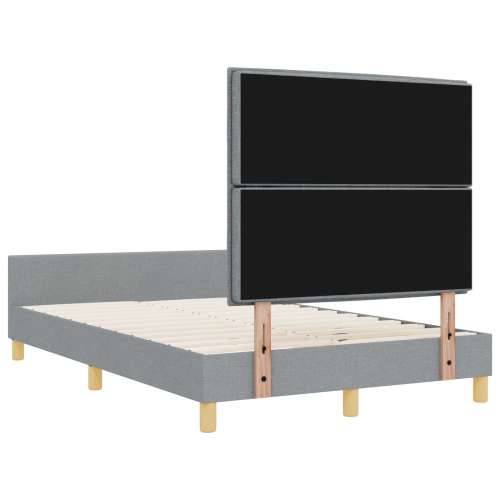 Krevet Sivi 120x200 cm Tkanina Cijena