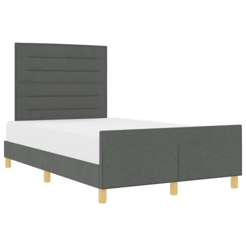 Krevet od tamno sive tkanine 120x200 cm Cijena