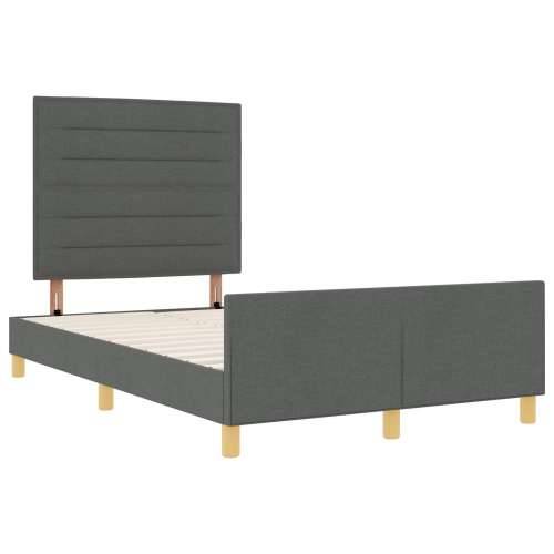 Krevet od tamno sive tkanine 120x200 cm Cijena
