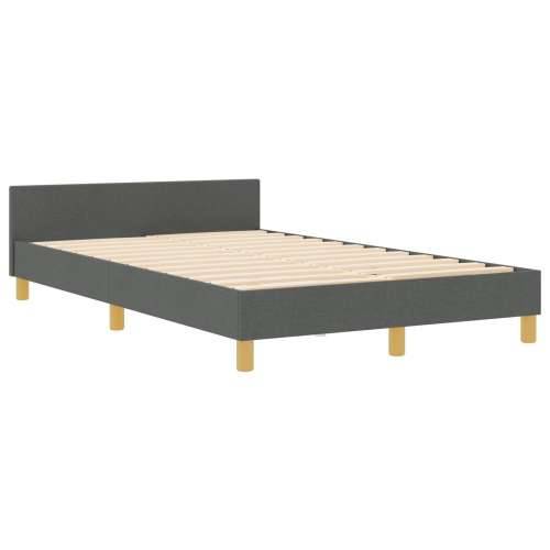 Krevet od tamno sive tkanine 120x200 cm Cijena