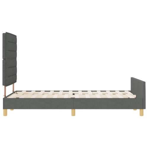 Krevet od tamno sive tkanine 120x200 cm Cijena