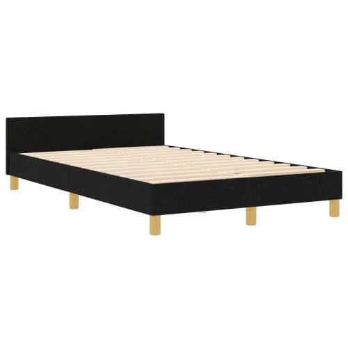 Crni krevetni okvir 120x200 cm od tkanine Cijena