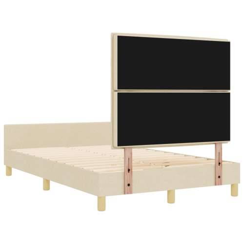 Krevet s okvirom Krem 140x200 cm Tkanina Cijena