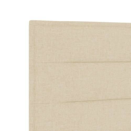 Krevet s okvirom Krem 140x200 cm Tkanina Cijena