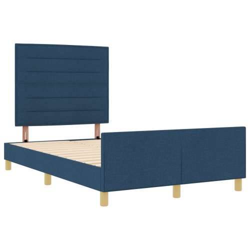Plavi Tekstilni Okvir Krevete 140x200 cm Cijena