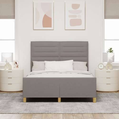 Okvir za krevet taupe 160x200 cm tkanina Cijena